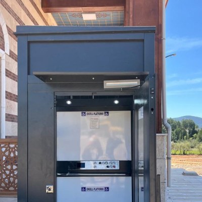 Kapalı engelli asansörü - 3
